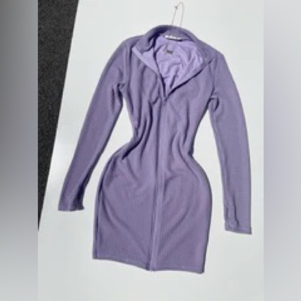 Lilac Honeycomb Dress